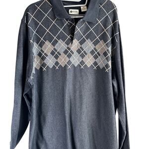 Haggar Men XL Argyle Sweater